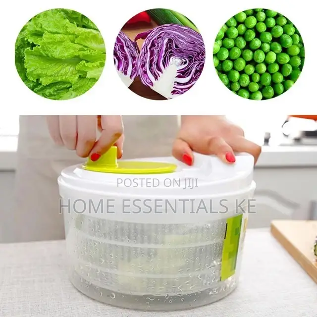 New Large 3ltr Manual Salad Spinner, Dryer ,Drainer Etc