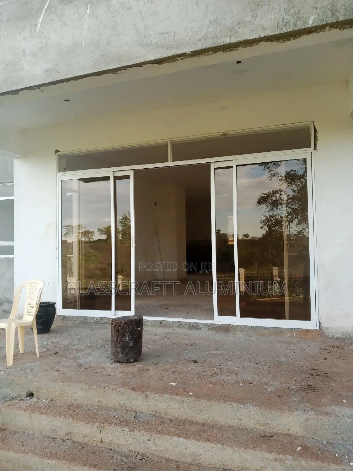 Four Paneled Aluminum Door