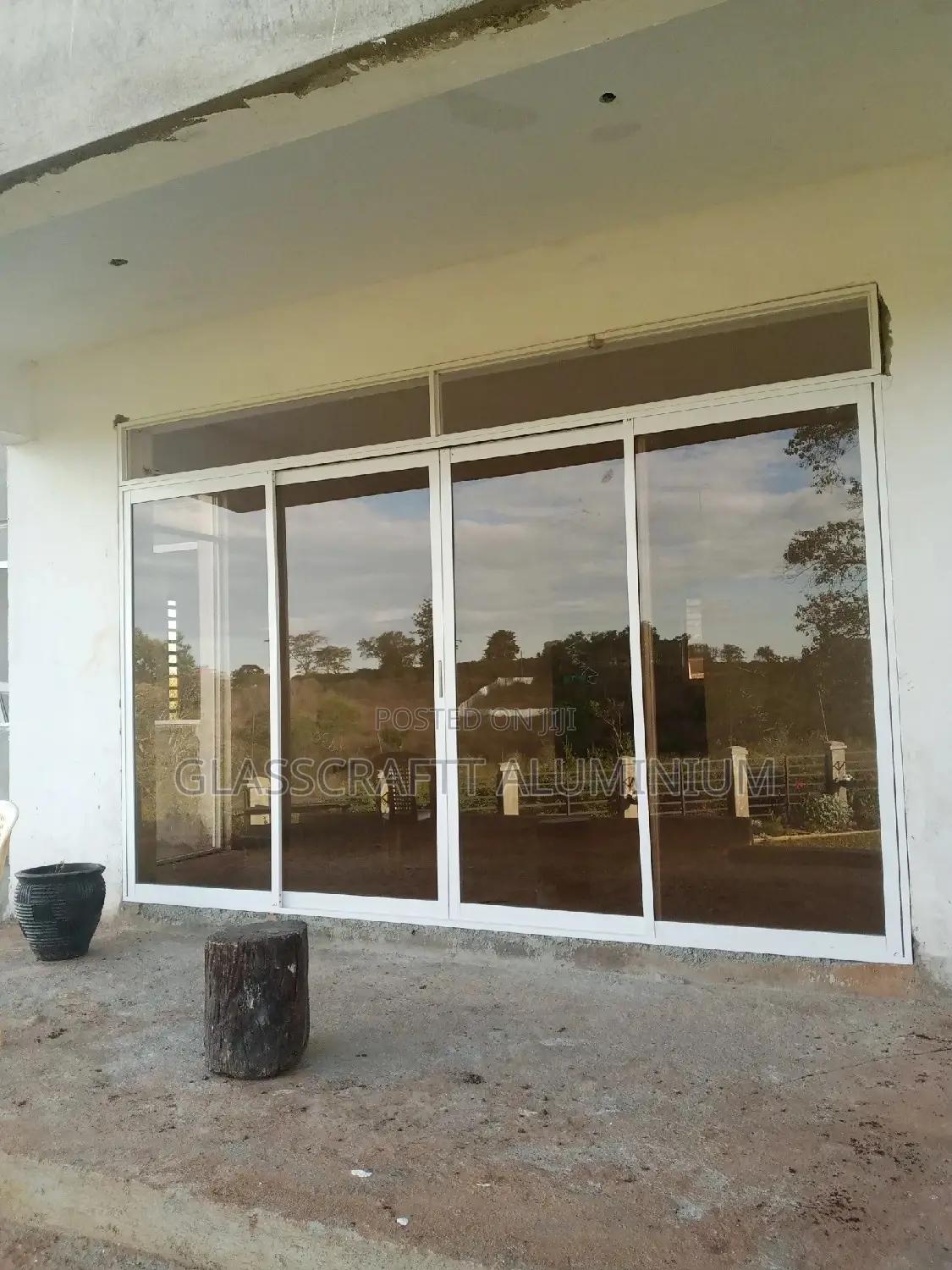 Four Paneled Aluminum Door