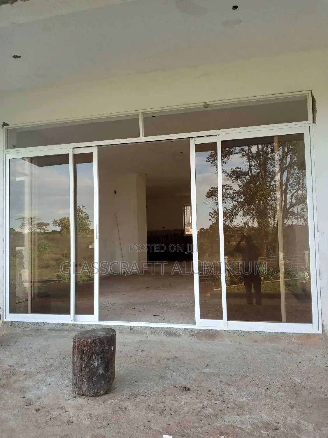 Four Paneled Aluminum Door
