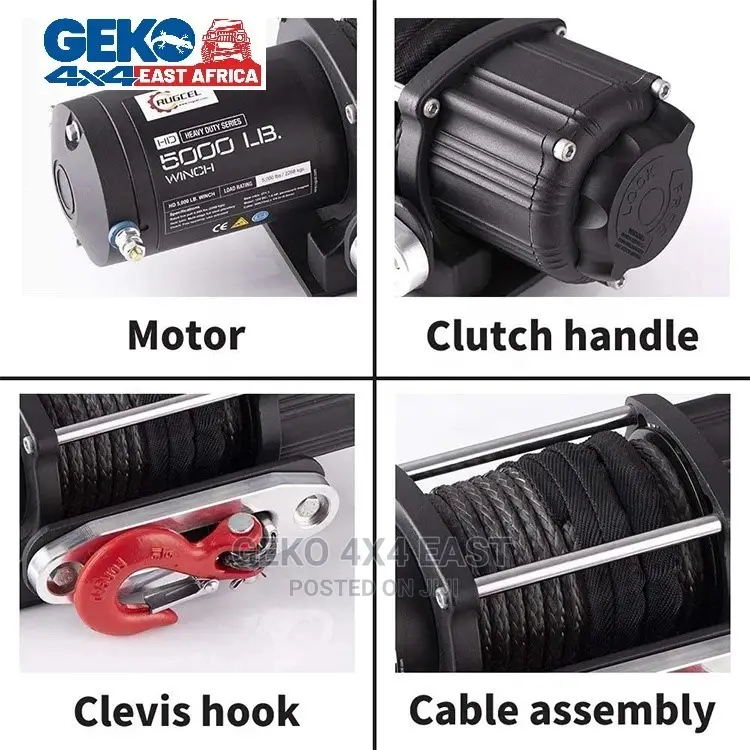 Winch, Synthetic Rope Winch, 12V, 5,000lbs