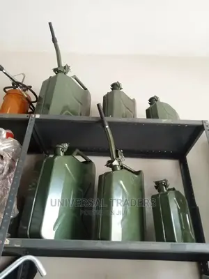 Fuel Jerrican Containers - Metallic