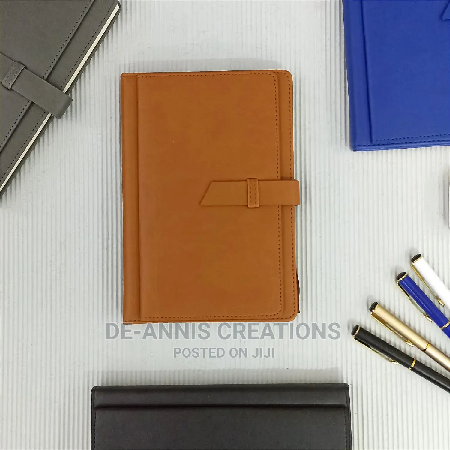 Light Brown A5 Notebook With Slot