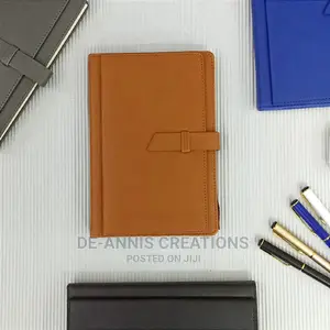 Light Brown A5 Notebook With Slot