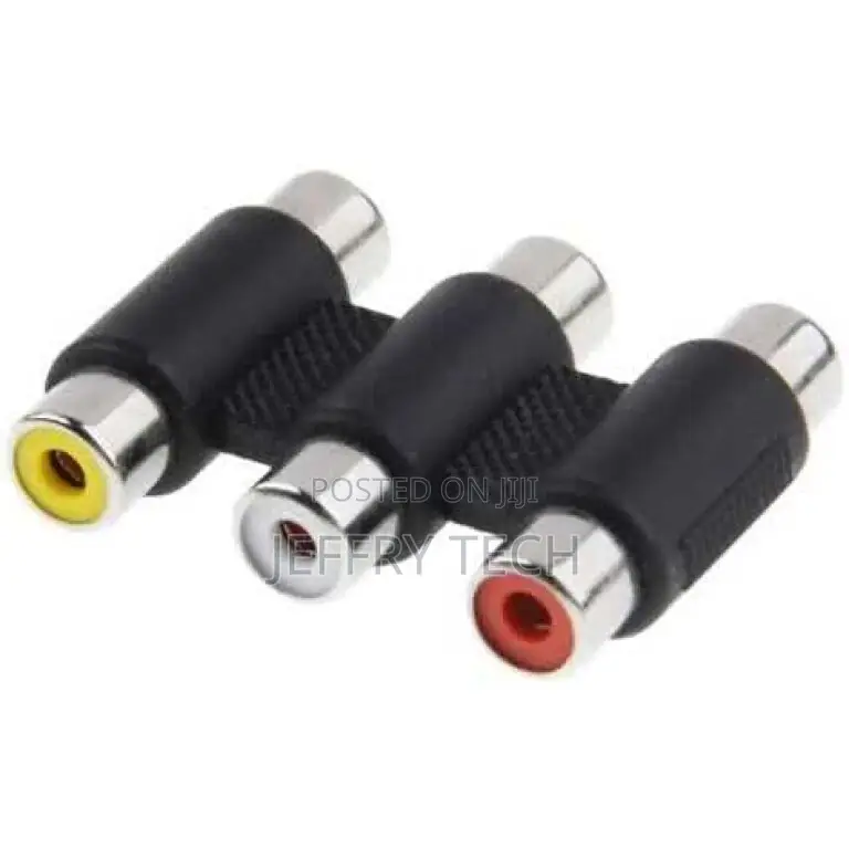 3 RCA Coupler / Joiner – 3 X RCA Female to 3 X RCA Female So