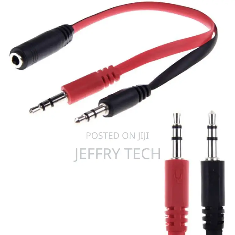 3.5mm Y Splitter Cable – Female 3.5mm Jack to 2 X Male for H