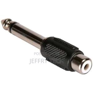 6.35mm Jack Male to Single RCA Female Mono Adapter