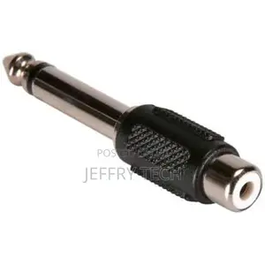 6.35mm Jack Male to Single RCA Female Mono Adapter
