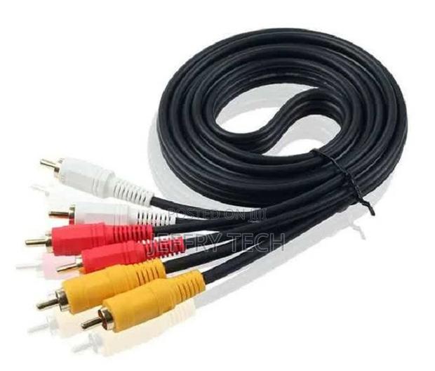 5 Meter 3 RCA Male to 3 RCA Male AV Cable (Stereo / Composit