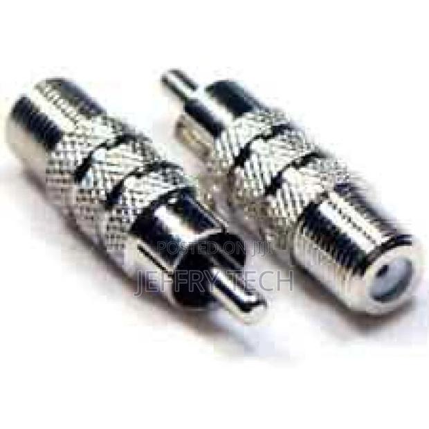 Female F Type Connector to RCA Male Adapter