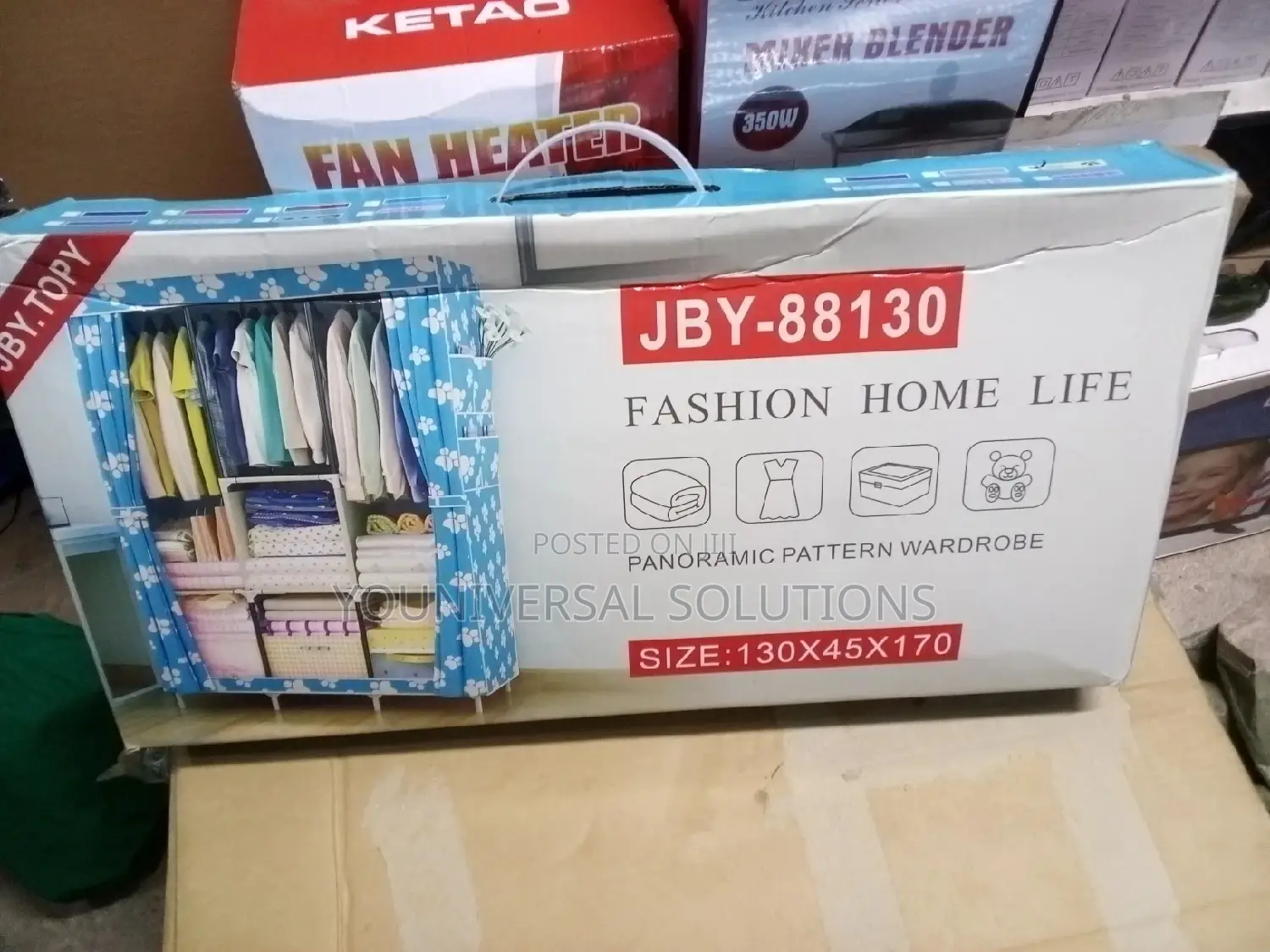 3-Column Portable Wardrobe