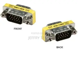 VGA Gender Changer – VGA Male to Male Adapter (HD15 / D-Sub)