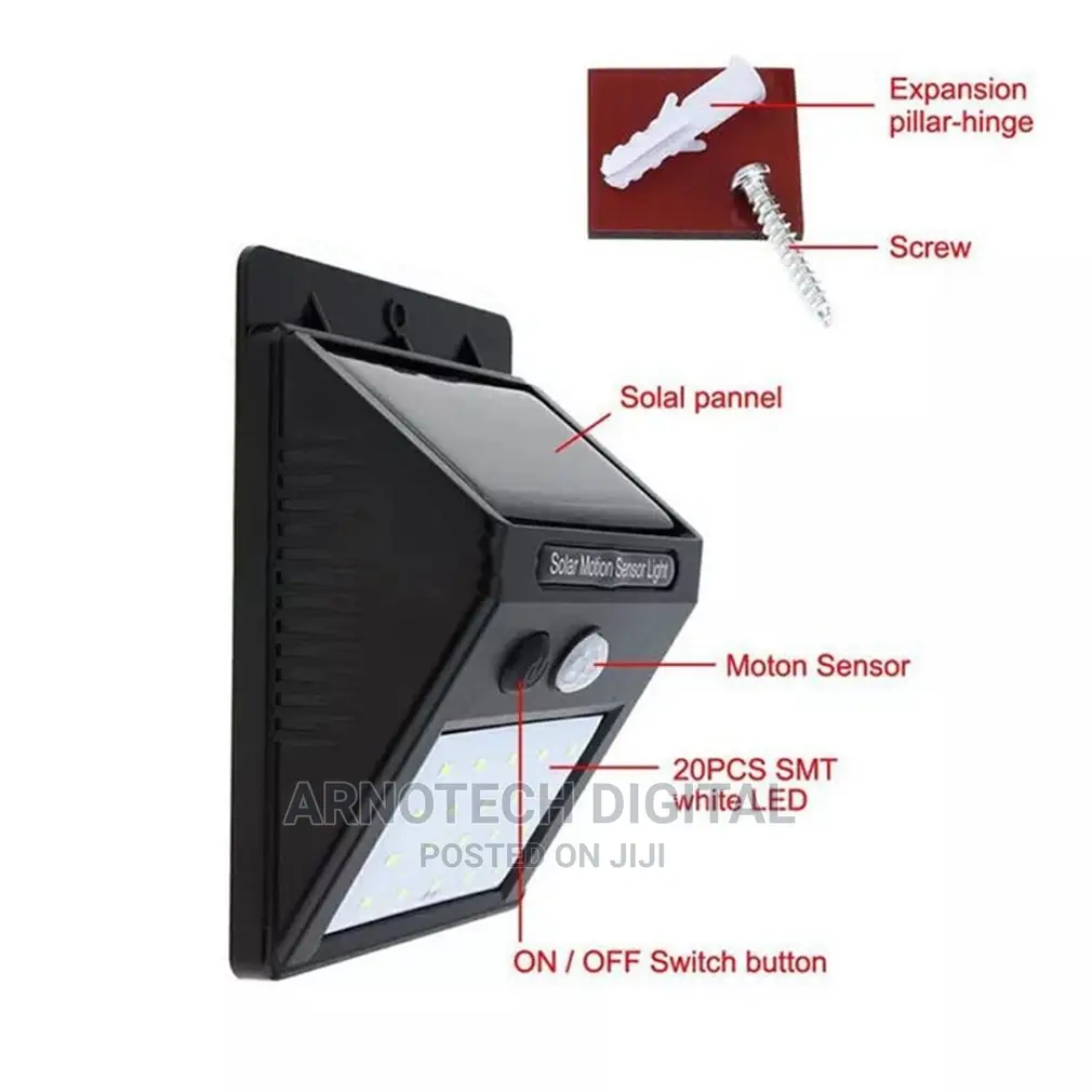 Solar Powered Led Wall Light