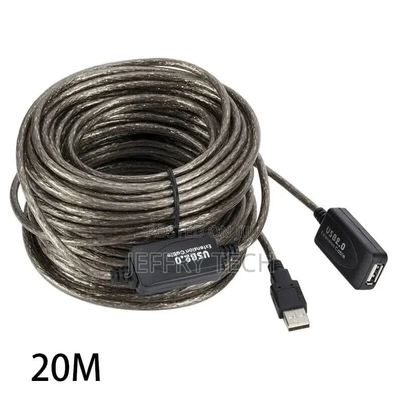20 Meter USB 2.0 Extension Cable (Female to Male USB Type A)