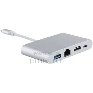 4-In-1 USB Type C Port Replicator | 4k Ultra HD Multi-Functi