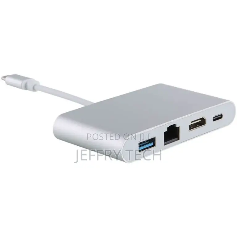 4-In-1 USB Type C Port Replicator | 4k Ultra HD Multi-Functi