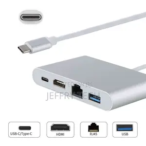 4-In-1 USB Type C Port Replicator | 4k Ultra HD Multi-Functi