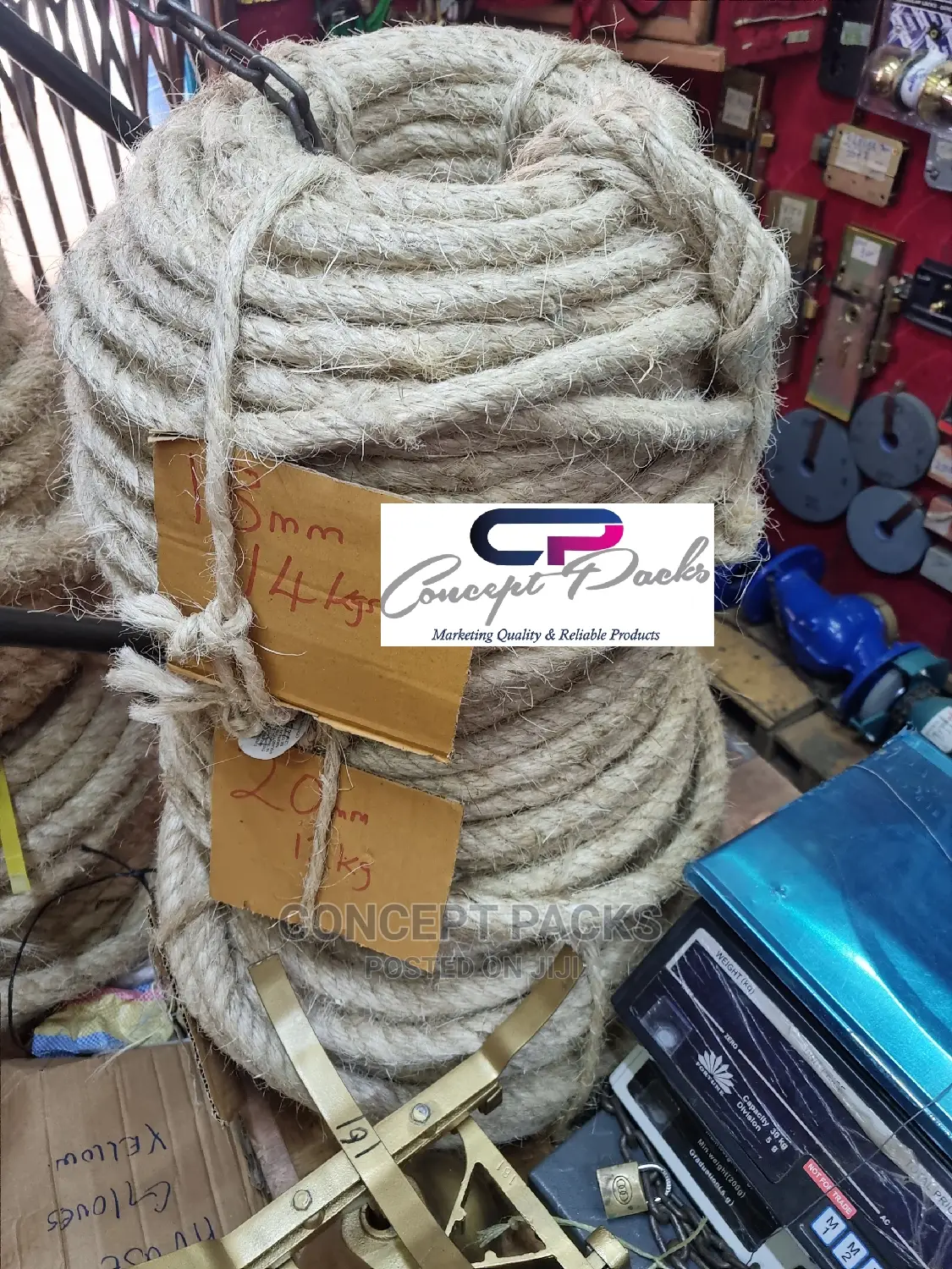 18mm X 200mtrs. Gazzebo 100% Sisal / Jute Ropes