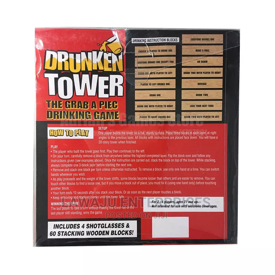 Drunken Tower Jenga