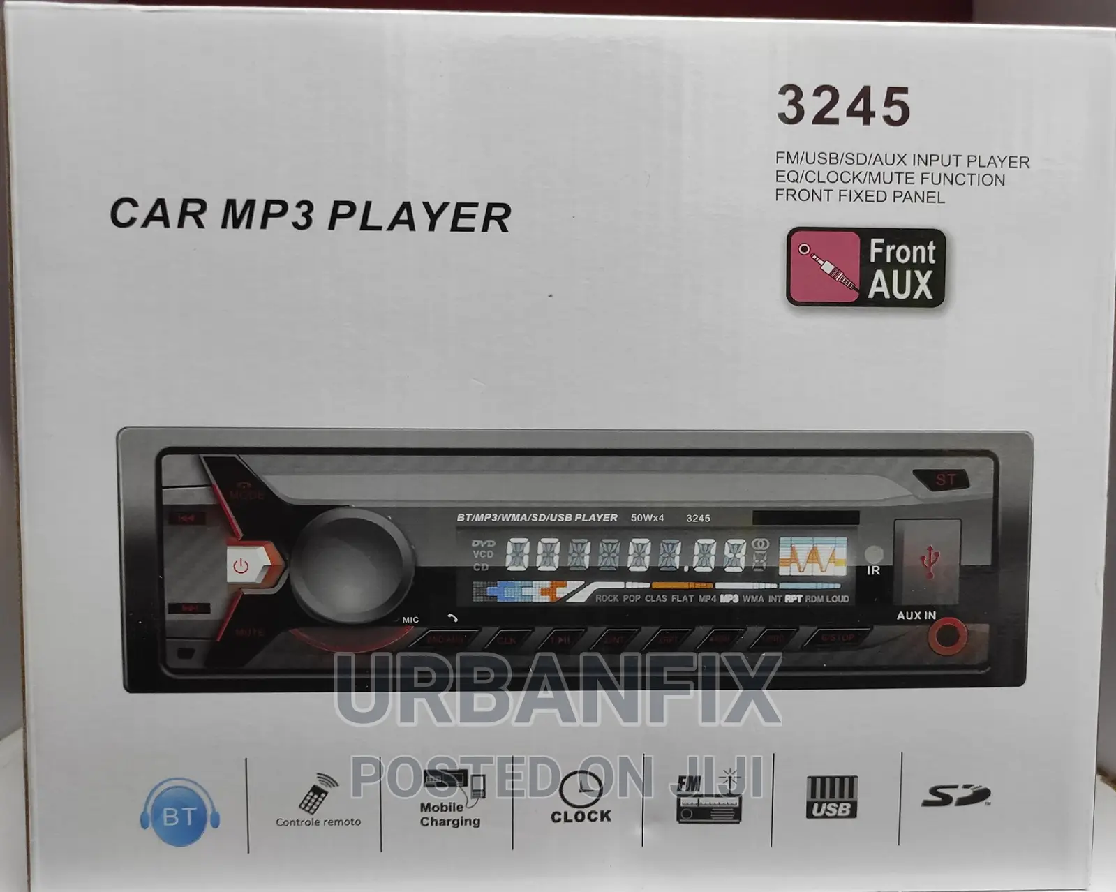 Car Radio Stereo With Removable Face and Bluetooth