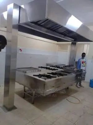 Combined Cooker With Gas Cokers,Griddle Deep Fryer and Hood