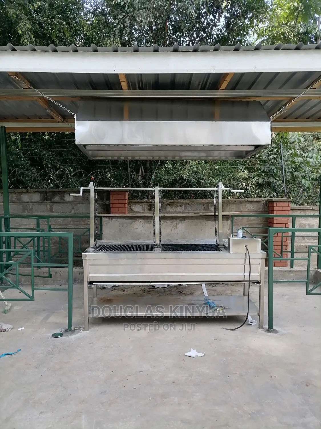 Stainless Steel Meat Grill/ Meat Roaster With Fryer