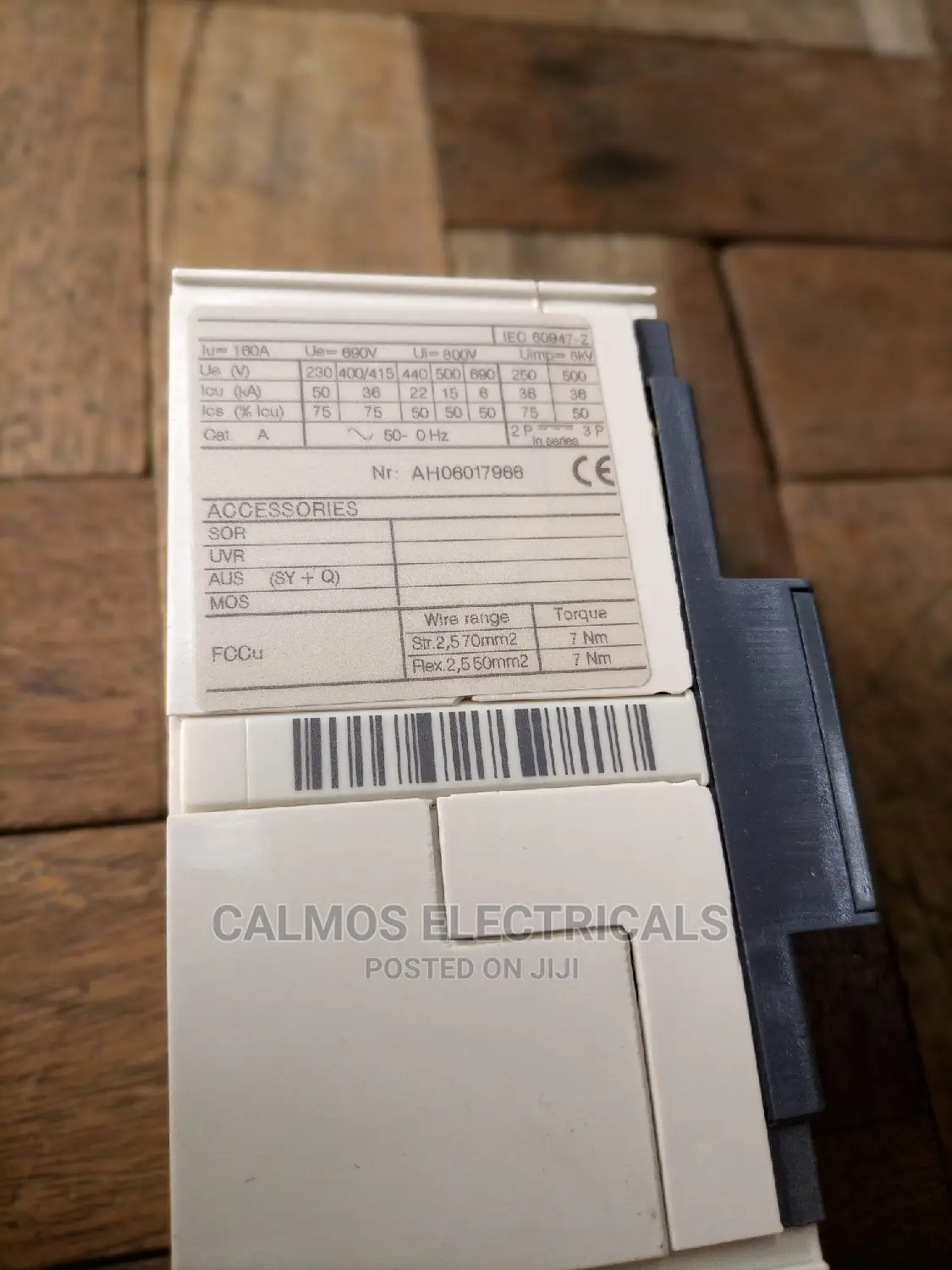 125amperes McCb