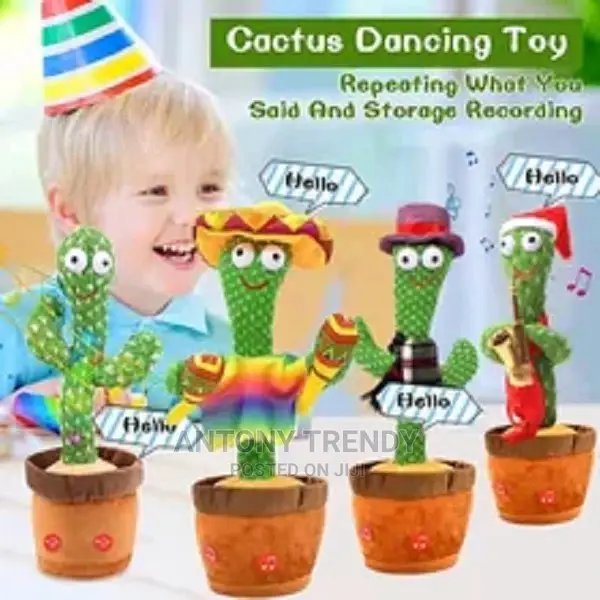 Dancing Cactus Electron Plush Toy .