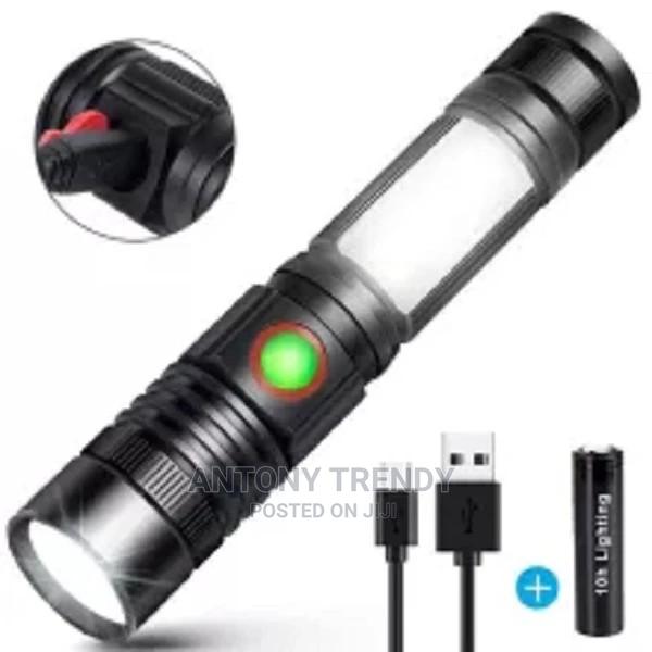 5“ Waterproof Lantern Zoom Portable XML T6 COB Flashlight . - main view