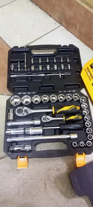 Must Have Car Chrome Socket Wrench Set, 45 Pcs