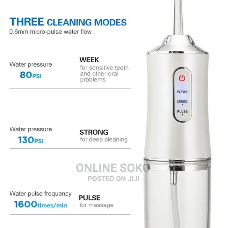 Portable Rechargeable Dental Oral Irrigator Water Flosser
