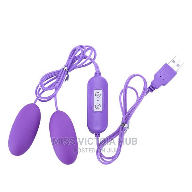 USB Charger Double Egg Bullet Vibrator With Kegel Balls - thumbnail 2