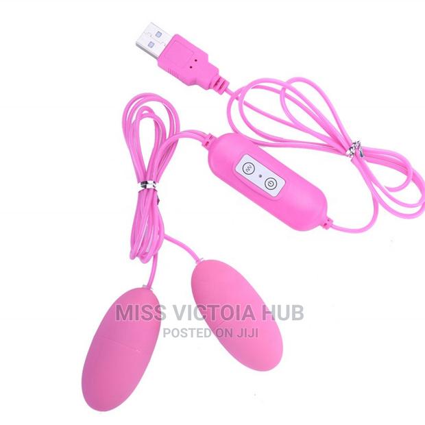 USB Charger Double Egg Bullet Vibrator With Kegel Balls - thumbnail 3