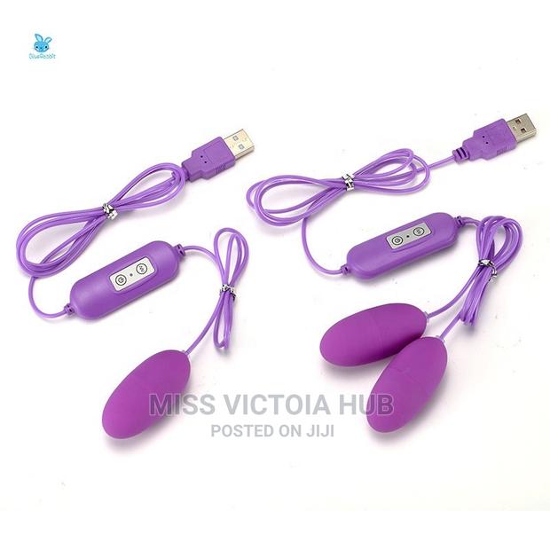 USB Charger Double Egg Bullet Vibrator With Kegel Balls - thumbnail 4