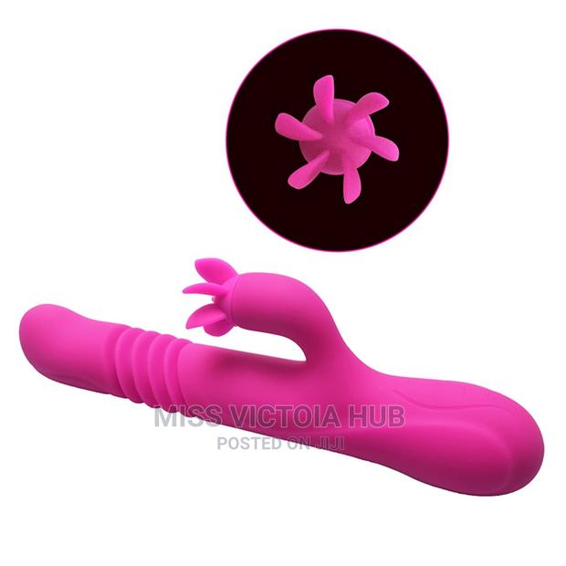 Best Heating Rotating Clitoris G-Spot Telescopic Vibrator - thumbnail 3