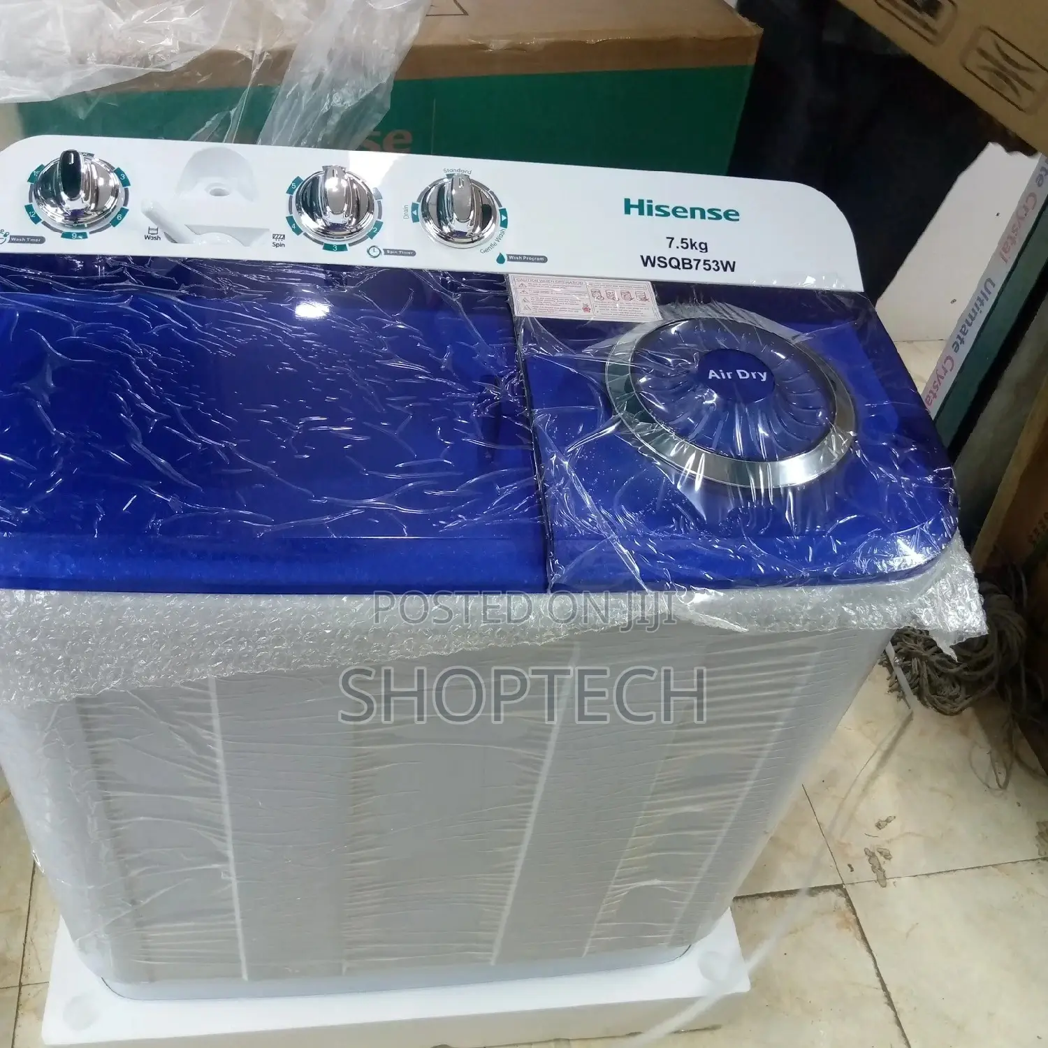 Hisense Twin Tub 7.5kgs Top Load Washing Machine