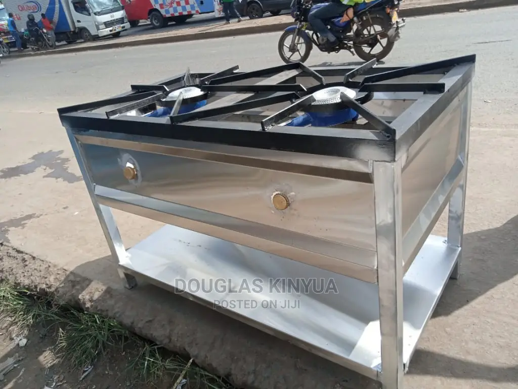 Gas Cooker Stainless Steel Make Two Burner
