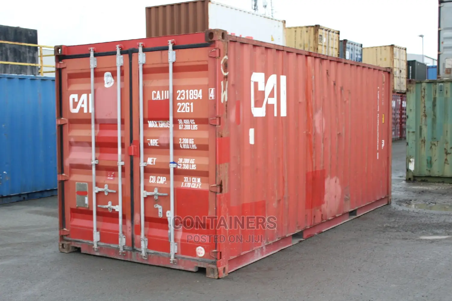 Mild Steel 20ft Used Shipping Container