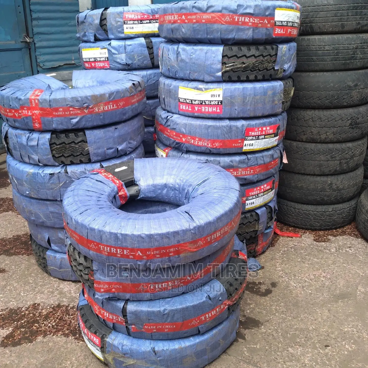 7.50r16lt 16 Ply Tube-Type Three-A Make.