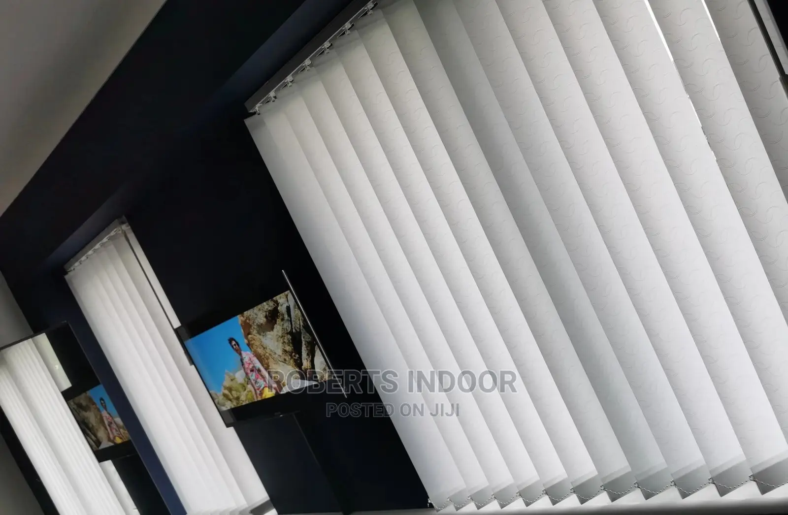 White Vertical Window Blinds