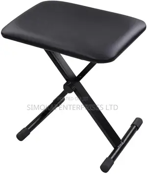 Folding Keyboard Bench X-Style Padded Seat Chair Piano Stool