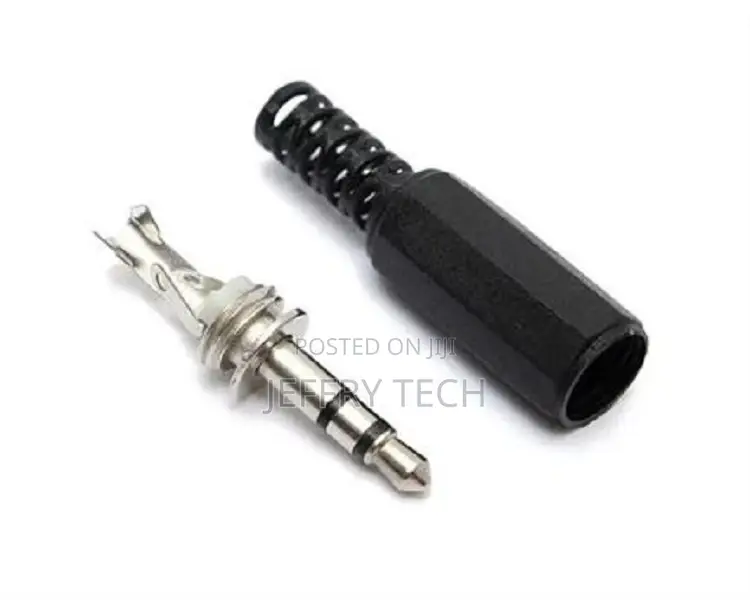 3.5mm Solder Jack | Stereo Solder-On Male Plug Audio Connect