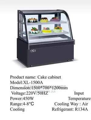 Cake Cabinet With Temperature Air Cooling System