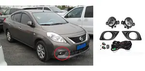 Carway Fog Lights Set: For Nissan Sunny N17: Yr2013+