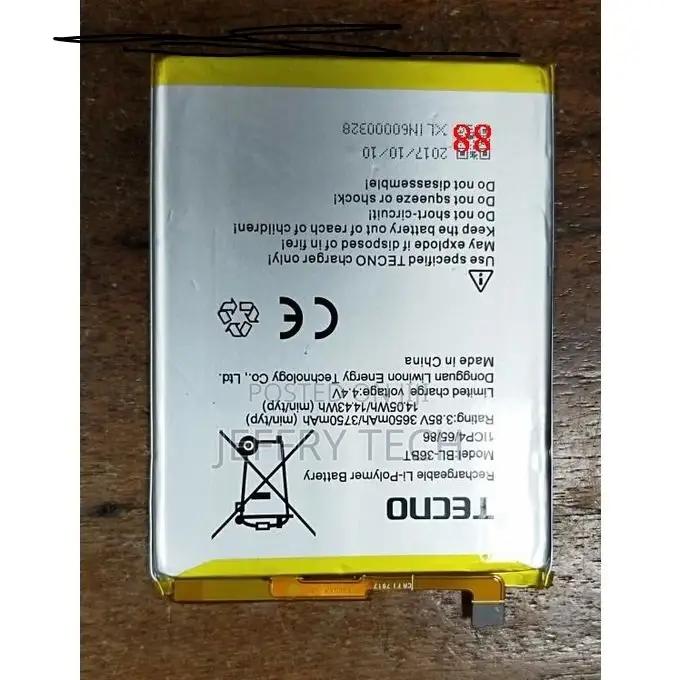 Tecno Camon X Battery Silver