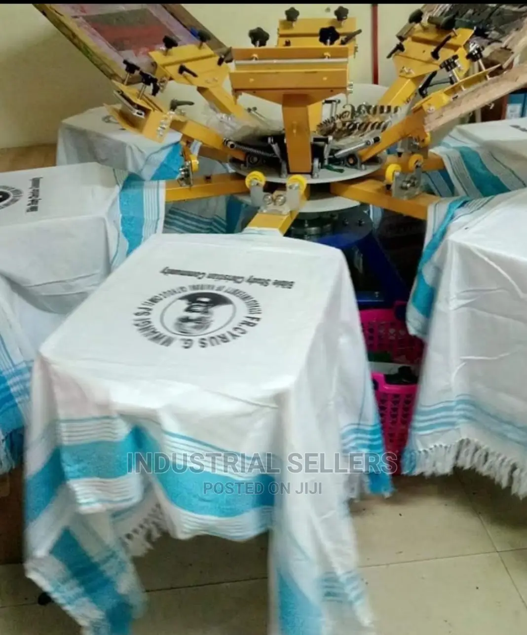 6color 6 Station Screen Printing Machine