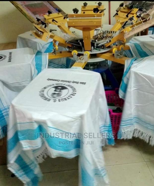 6color 6 Station Screen Printing Machine - main view