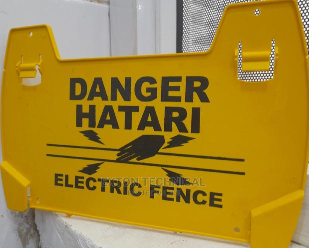 Danger Hatari for Electric Fence