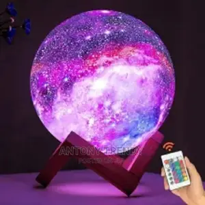 3D Moon Lamp White Noise Night Light Adjusted Speed.