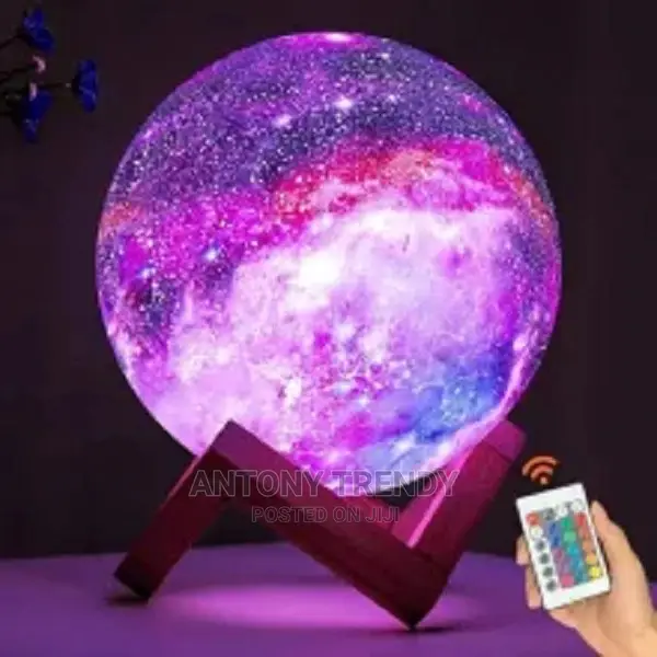 3D Moon Lamp White Noise Night Light Adjusted Speed.